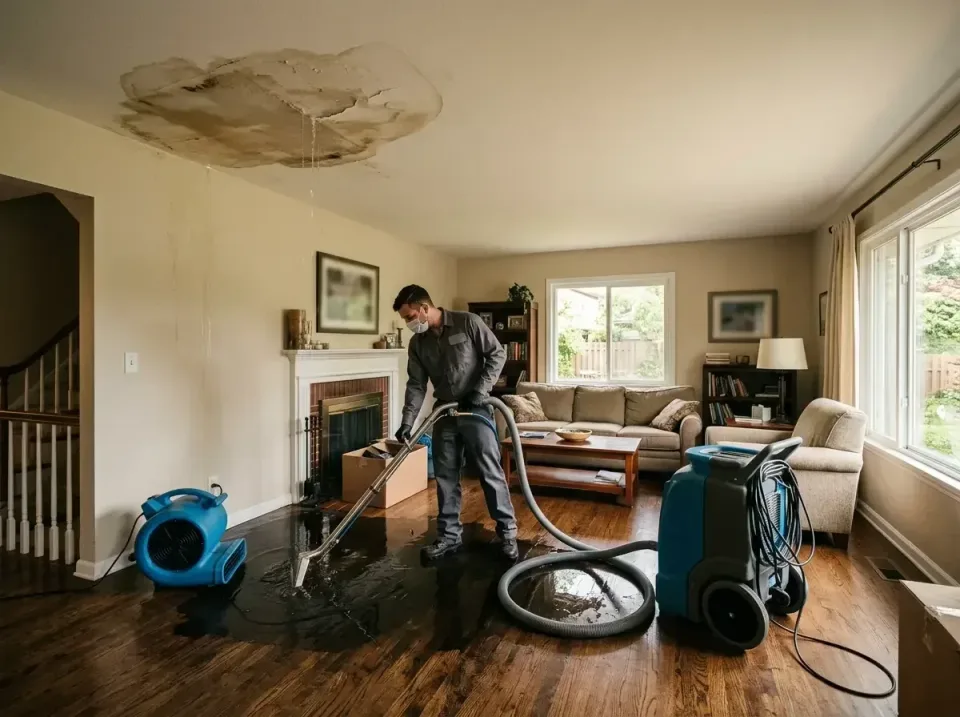attic-pipe-burst-ceiling-drip-008 — frequently asked questions, Water Damage Restoration & Carpet Care in Eldorado, IL